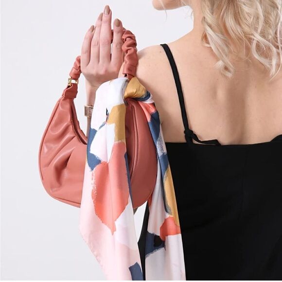 Oil Paint Style Silky Scarf - Picture 5 of 5